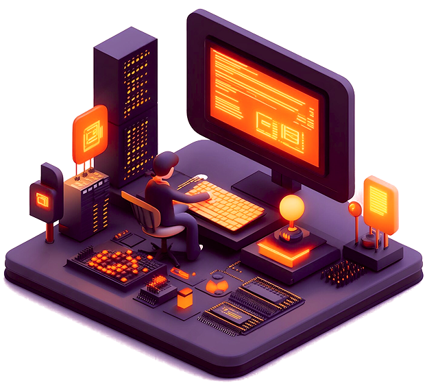Illustration of QODECRAFT's enterprise technology platform